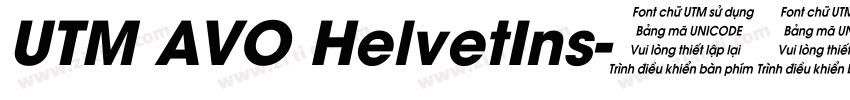 UTM AVO HelvetIns字体转换